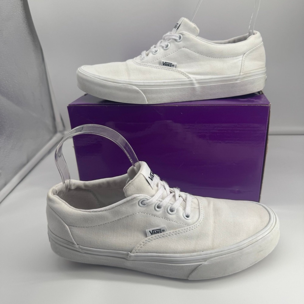 Vans Off The Wall White Classic Canvas Skate Shoes Womens 9 / UK 6.5 / EUR 40